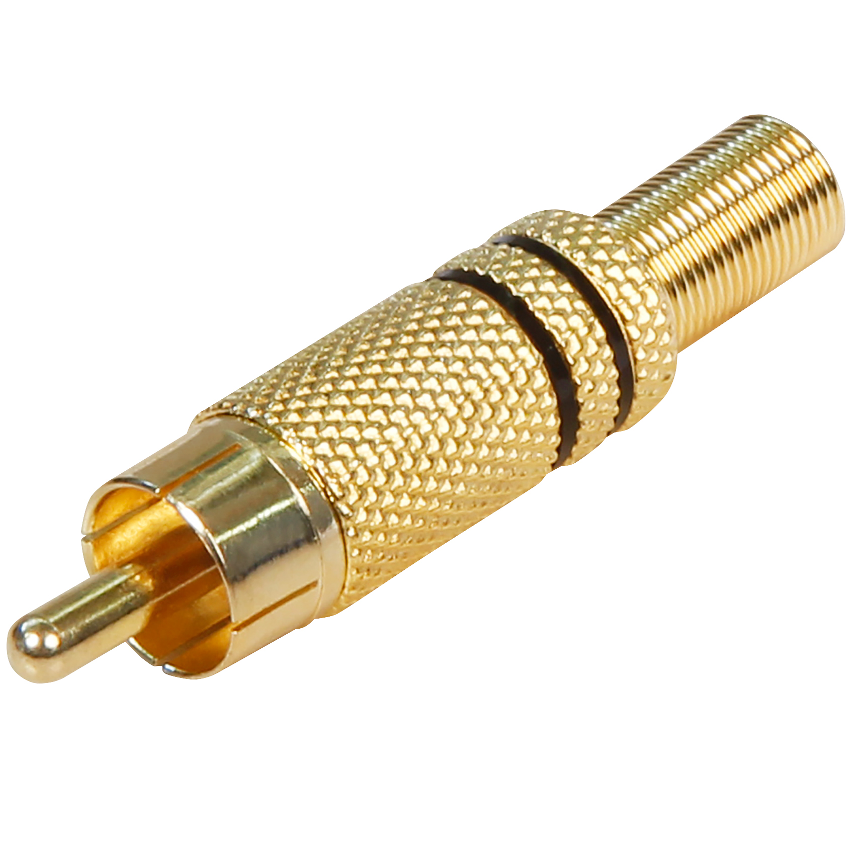 10x Cinch Stecker Vergoldet Schwarz Löten Knickschutz RCA HighEnd Audiostecker eBay